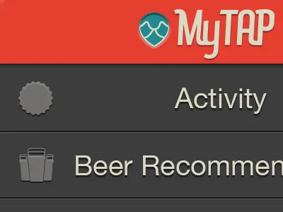 Mytap Navigation Drop Down menu mytap