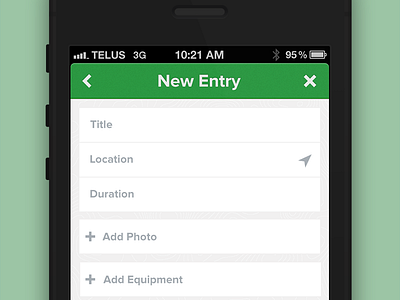 Entry Form form ios