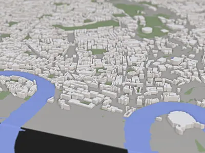 Visualising Cities in 3D using WebGL: SSAO and Tilt-shift 3d cities javascript london ssao tilt shift webgl