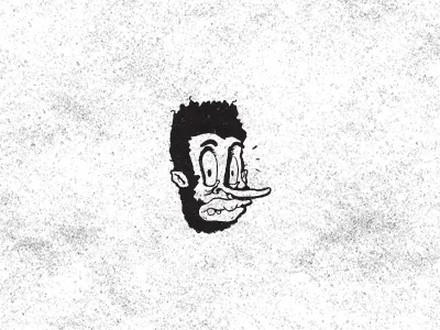 Self Portrait beard character face hairy illustration texture