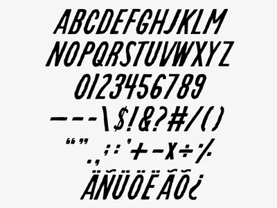 FOUNDFONT™ - Reverend Italic on Steroids foundfont typography