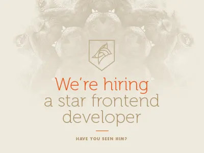 We're hiring a frontend developer application dogstudio frontend job