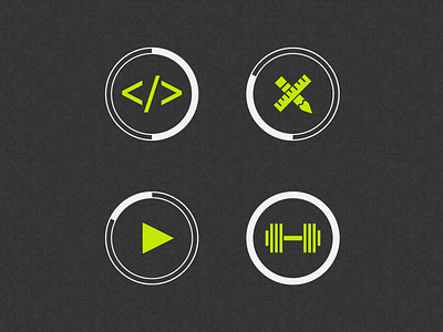 Skills Icons about animation bodybuilding design development icons lifting motion weights