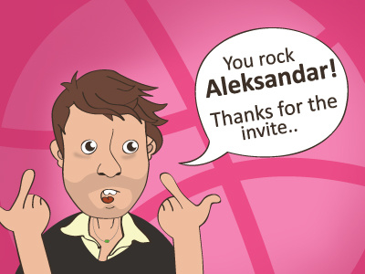 Thanks bro! debut dribbble first shot invite new
