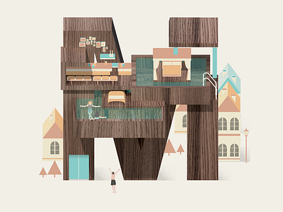 letter M illustration letter m typography