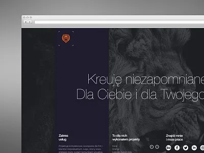 Personal website crislabno lion webdesign www