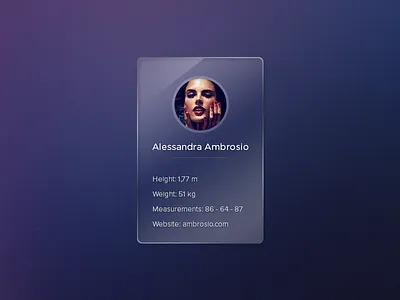 Profile Widget avatar glass profile round photo transparent ui widget