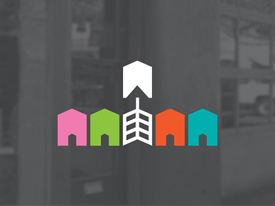 Reaching Neighbors arrow home homes house houses neighbors target