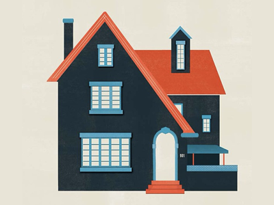 901 Trenton Avenue architecture illustration pgh house pittsburgh