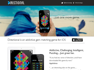 Directional iPhone Website Work In Progress app black design ios iphone ui web website white