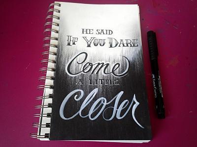 Lettering Lyrics, Rihanna hand lettering ink pen rihanna script sketchbook typography
