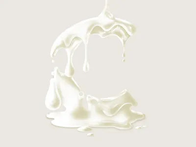 Cream illustration lettering type typography