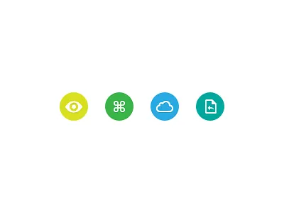 Feature Icons cloud comma document export eye file glyphs icloud icons illustrator keyboard retina simple sync