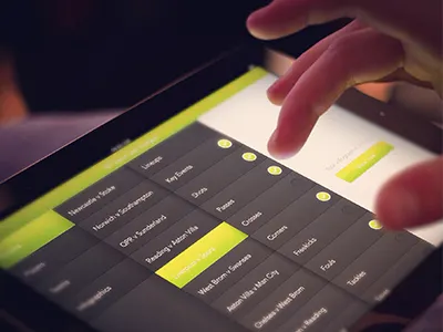 Football Statistic App app football ios ipad stats ui ux