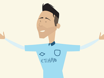 Aguero aguero argentina football illustration manchester city sergio