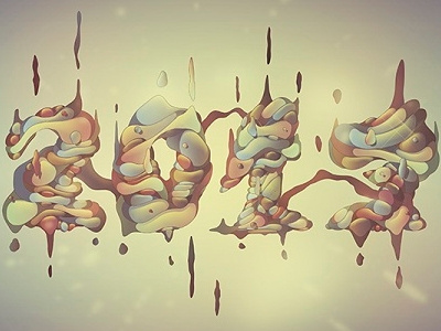 Surreal 2013 2013 colorful lettering surreal typography