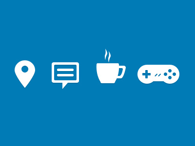 Icons checkin coffee icons info message nintendo snes ui web