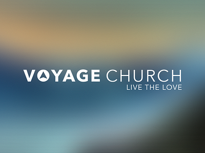 Voyage Church Logo black blue bold brand church eden creative faith grey icon identity light logo mark process sans serif simple type typography white