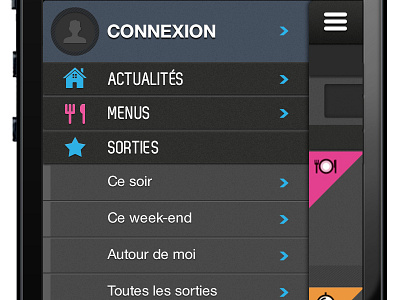 NancyStudent - left menu connexion connexion left menu nancy nancystudent slide