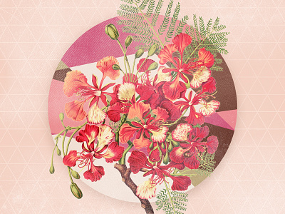 Floral botanical floral pattern