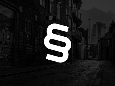 Personal Logo b black icon identity logo m mark white