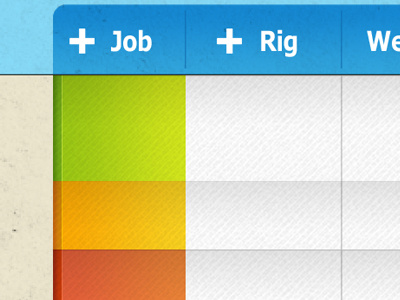 App Work app clean color nav texture