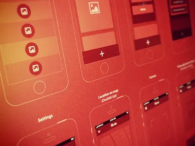 Hot Wireframes app interaction ios sketch ui ux wireframes