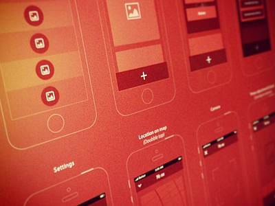 Hot Wireframes app interaction ios sketch ui ux wireframes