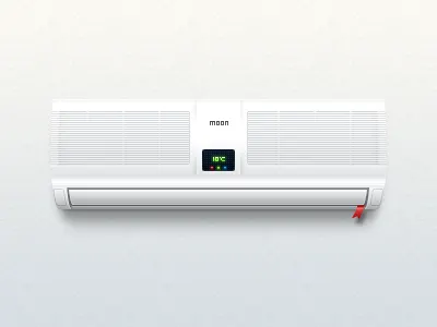 Air Condition air condition icon led white