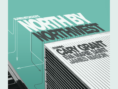 North By Northwest Reimagined design graphic design movies