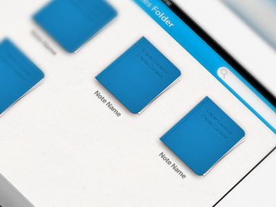 Notes Folder blue note notebook paper