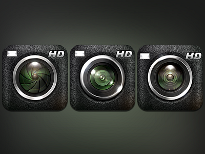 Camera App Icon amplify app benneb camera dark flash green hd icon icons lense light low night objective shutter vision