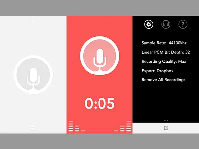 Recording App Redsign recording