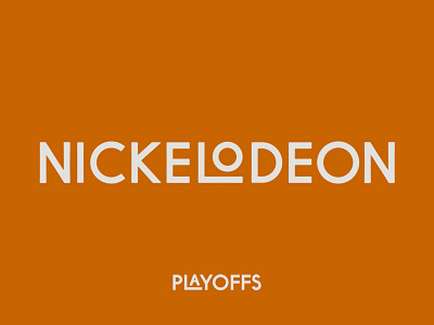 PLAYOFF: Nickelodeon 90’s Shows branding illustration nickelodeon playoff playoffs rebrand tv type typography