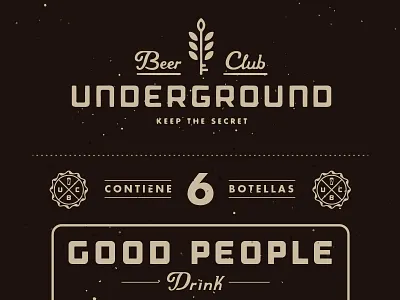 Pack beer club label packaging