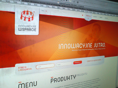 Vivid company innovation layout orange polygon red vivd web www