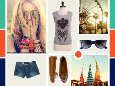 Festival Fashion Moodboard collage fashion festival moodboard styleboard