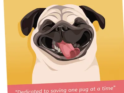 Pug Rescue fun illustration pug rescue