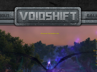 Void Shift - Header Update dark game grey metal weathered