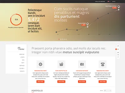 Home Page (first concept) concept ecommerce home page minimal slideshow wordpress theme