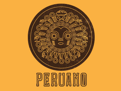 Peru Dribbble illustration logo