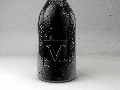 Champagne bottle w/ condensation 3d 4d bottle champagne cinema condensation render