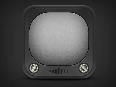 Tv Icon app app icon design graphics icon ios iphone mobile photoshop tv