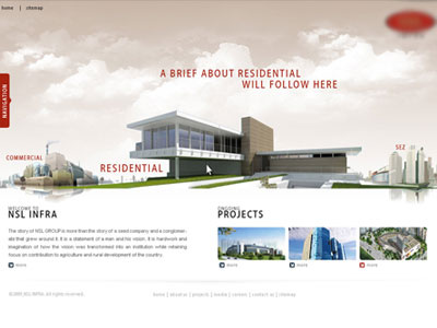 web layout constructions full view fullscreen infrs real estate residential