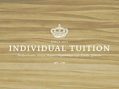 Individual Tuition - Logo branding challenge challenge studio dawid skinder dawidskinder english individual learning logo poland studio tuition zabrze