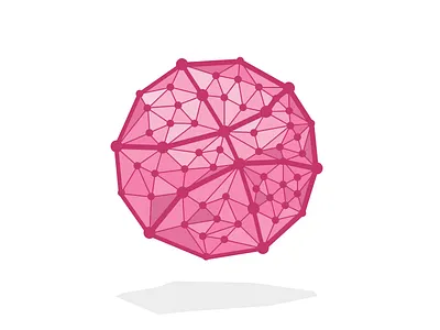 Dribbblenet connceted dribbble logo meta network nodes
