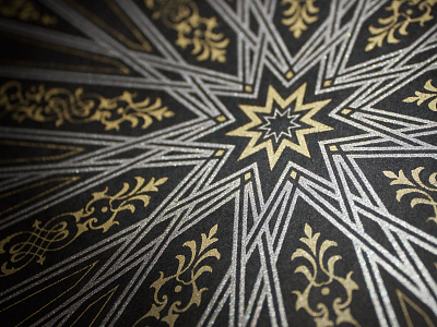 Artcrank Poster Detail artcrank bicycle filigree gold metallic screenprint silver