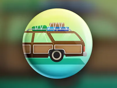 Achievement Badge badges button car icon illustration travel