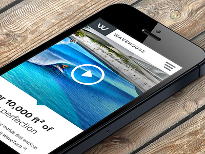 Wavehouse on mobile iphone mobile ui web