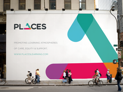 Places anchor billboard branding learning logo map pin places